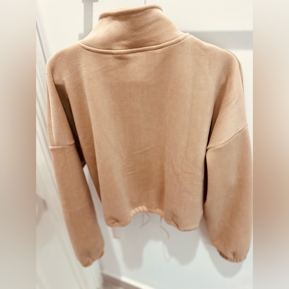 Alo Yoga Ollie Fleece  zip up high collar fitness sports sweater size Medium - Picture 4 of 10